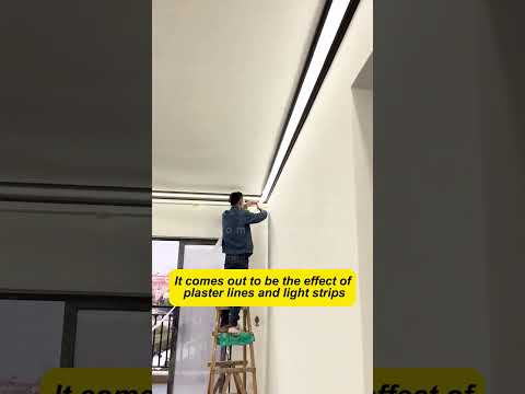 Aluminum alloy top corner lamp is a lamp and a gypsum line.#lamp #light #led #smarthome