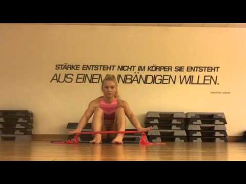 How to stretch backband with terra band. Anne-Marie Kot