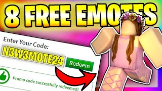 ALL NEW FREE EMOTES in ROBLOX (2024)