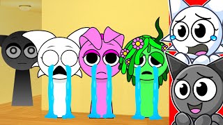 SPRUNKI FAN GIRLS CANT FIND GRAY?!