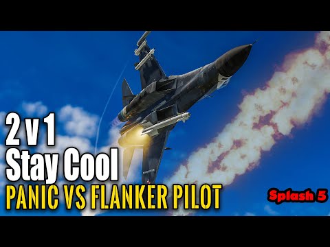 DCS World Multiplayer: Keeping your Cool in SU-27 Flanker splash 5 on Growling Sidewinder PvP