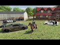 Cops use horse and night vision to find bad guys | Farming Simulator 22