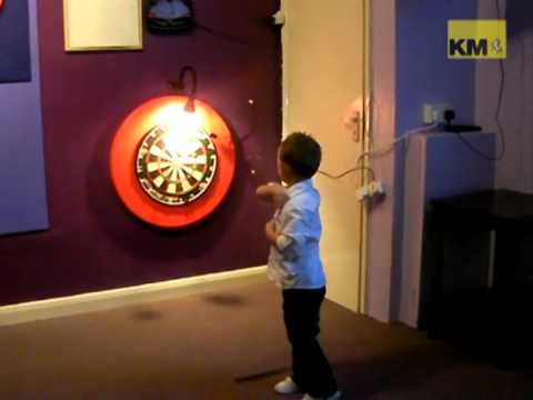 Three-year-old to be next darts star