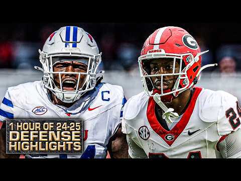 DEFENSE HIGHLIGHTS 🎥 Best Interceptions, Big Hits & MORE from the 24-25 college football season 🔥