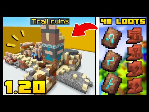 MINECRAFT 1.20 - I SHOWED THE NEW RUIN FROM THE COMPLETE UPDATE AND ITS TREASURES!