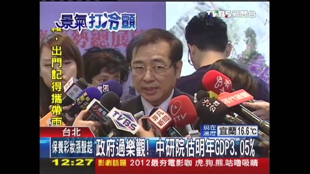 政府過樂觀! 中研院估明年GDP3.05%