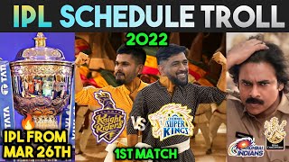 IPL 2022 Schedule Troll 🔥 | IPL trolls telugu | Telugu trolls | Kaskoo raja