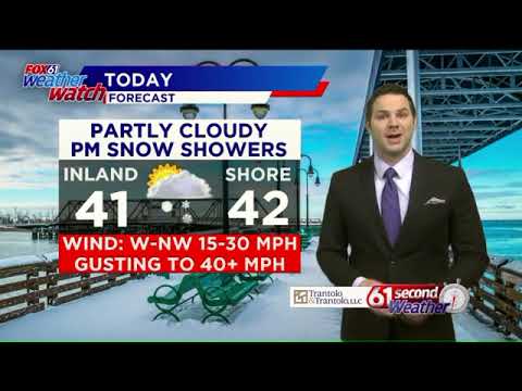 Sun, clouds, wind Wednesday afternoon with a chance snow squall   FOX 61