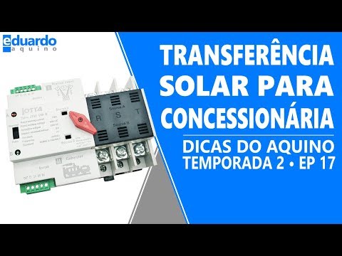 Chave Transferência Automática Energia Solar Para Rede Elétrica