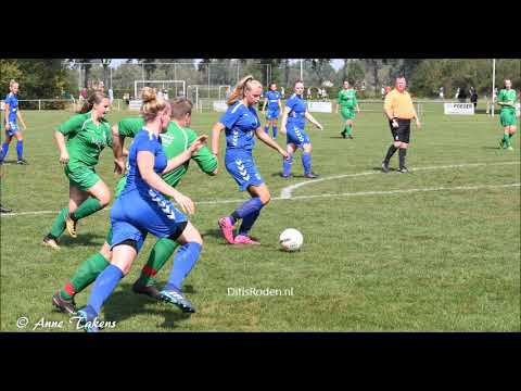 Nieuw Roden Vr1 haalt uit in de bekerwedstrijd tegen Grootegast Vr1