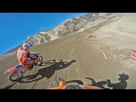 Michael Mosiman battling at Glen Helen - Dirt Bike Addicts