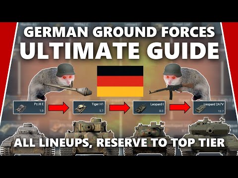 German Ground Forces Ultimate Guide – All Lineups Reserve To Top Tier
