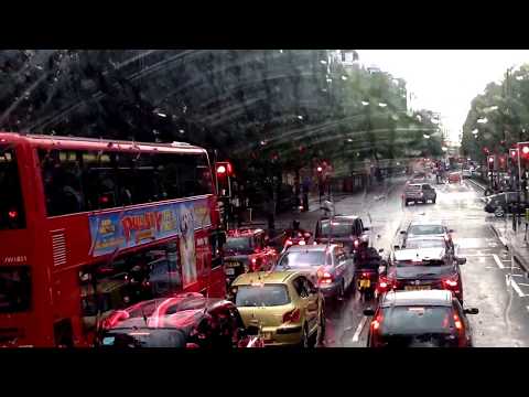On the bus heading to Oxford Street W1- Central London, England, UK