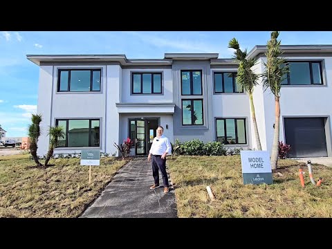 Part 2: Tour 2 stunning Lakefront Estates model homes with architect Jeff Ackerman in Okeechobee, FL