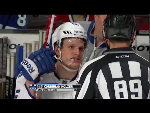Holzer Goal - Leafs 5 vs Habs 0 - Feb 9th 2013 (HD)