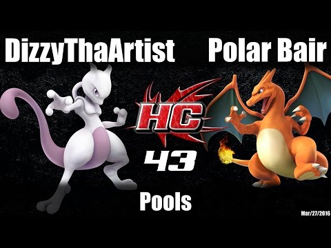 HC43 Sm4sh Pools: DizzyThaArtist (Mewtwo) vs Polar Bair (Charizard)