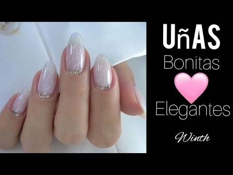 UÑAS BONITAS Y ELEGANTES 2022 WINTH/BLANCO #uñasdecoradas #uñasnaturales #diseñosdeuñas #tendencias