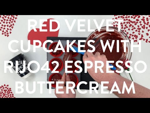 rijo42 Recipe Video - Red Velvet Cupcakes with rijo42 espresso buttercream