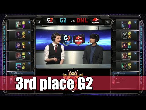 Gamers 2 vs Denial eSports | Game 2 3rd place S5 EUCS Summer 2015 | G2 vs DNL G2 3rd EUCS
