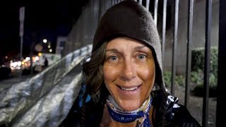 Lisa is Homeless in Venice Beach, California. Rats Run Into the Bushes During This Interview.