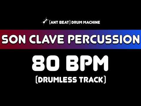 80 bpm Son Clave Percussion Drumless Track