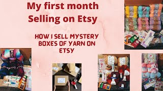 How I Sell Yarn Mystery Boxes on Etsy | with postage and packaging tips