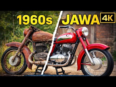 FULL Restoration of a Rusty JAWA Motorcycle (1960s)