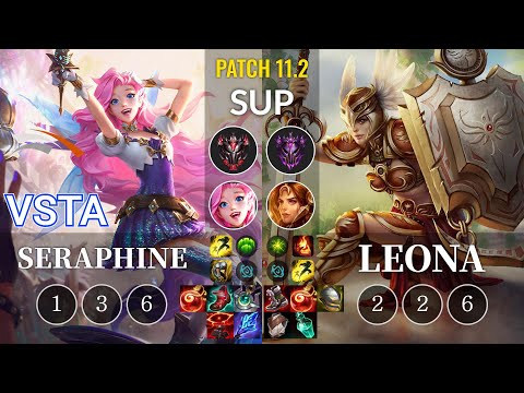 HLE Vsta Seraphine vs Leona Sup - KR Patch 11.2