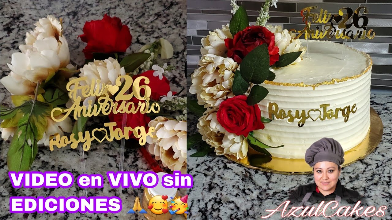 Aniversario 26 De Matrimonio | Pastel Para Aniversario Boda