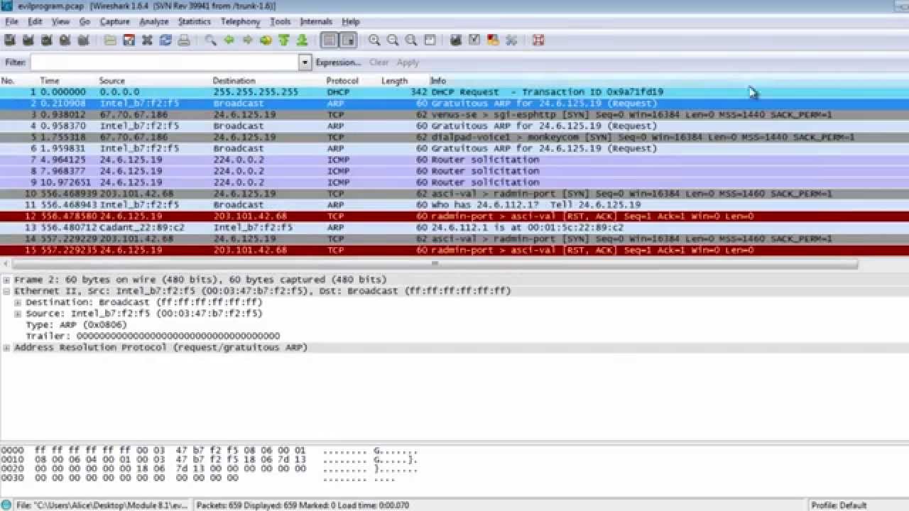 Hacking Academy - Monitoring Transmitted Data - Lecture 6: Analyzing Captured data