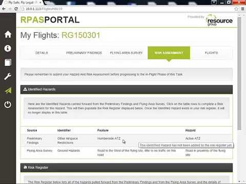RPAS Portal - Risk Assessment