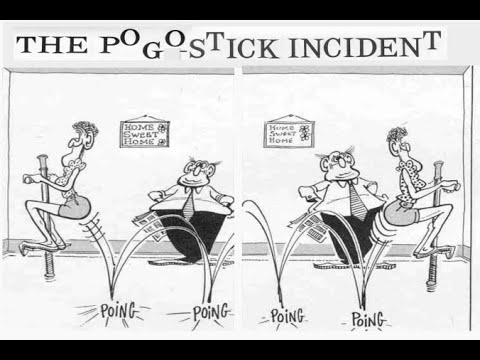 "The Pogo-stick Incident."  MAD's Don Martin cartoon