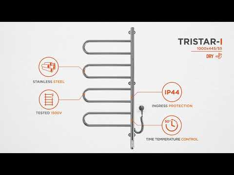Электрический полотенцесушитель Mario Тристар-I TR 2.3.0507.11.P (4820111355655, 1000x445, с таймером)