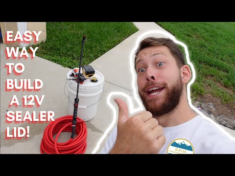 BUILD A SPRAYER LID with me! *5 GAL bucket with electric spray lid*