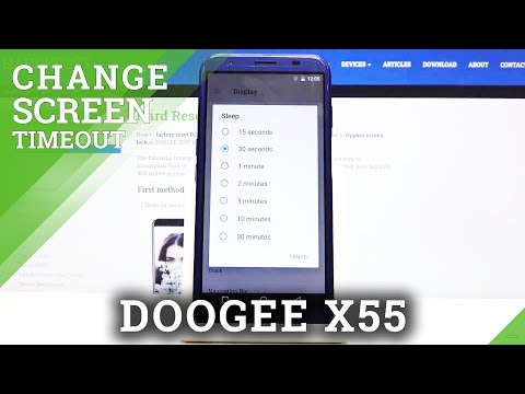 How to Change Screen Timeout in DOOGEE X55 – Screen Blackout Time