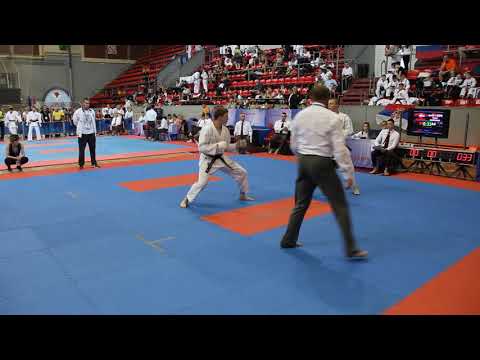 JKA European Championships 2018 Boys individual kumite Phillip Vs Russia