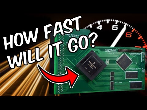 Overclocking an Amiga 1200 accelerator.