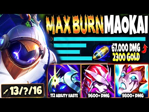 Solo Kill an ENTIRE TEAM with Full AP MAOKAI MAX BURN MONEY MAKING BUILD 💰 LoL Maokai s12 Gameplay