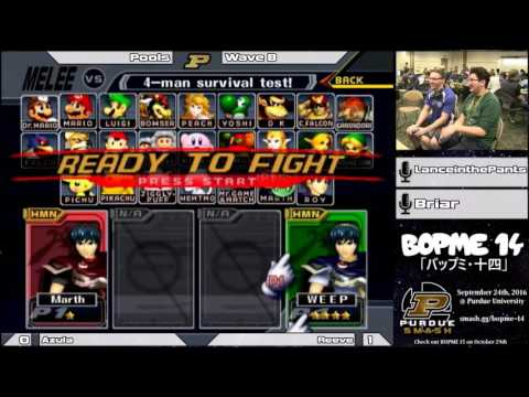 BoPME 14 - Spire | Reeve (Blue Marth) vs. Azula (Fox, Red Marth) - Pools
