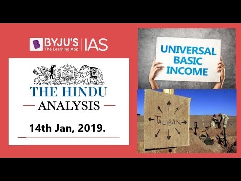 'The Hindu' Analysis for 14th Jan, 2019. (Current Affairs for UPSC/IAS )