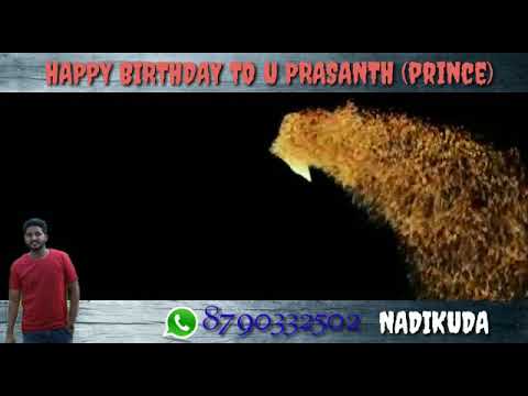 Happy birthday prince prasanth