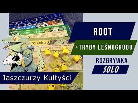 Root - Jaszczurzy Kultyści vs Elektryczne Dynastie + Samoczynny Sojusz - pełna rozgrywka solo