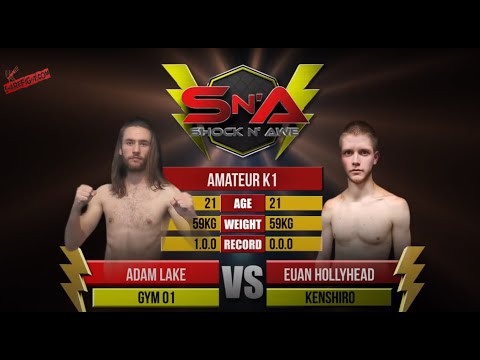 Shock N Awe 32 Amateur Catchweight Kickboxing - Adam Lake vs Euan Hollyhead