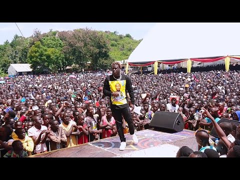 Gravity Omutujju showered with Love at Bukedea stadium Opening ceremony