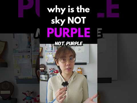 Why is the sky not purple? #physics #science