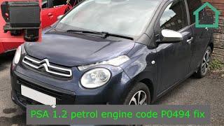 C1 Mk2 PSA 1.2 petrol engine code P0494 fix