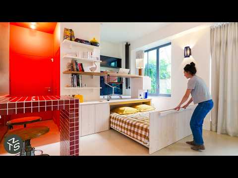 Small Parisian Artist's Workshop Turned Bright, Flexible Home, 33sqm/355sqft