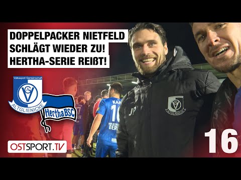 Nietfeld scores twice again! Hertha's winning streak comes to an end: VSG - Hertha II | Regionall...