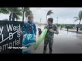 Florida surfers catch waves as Hurricane Ian nears - Video