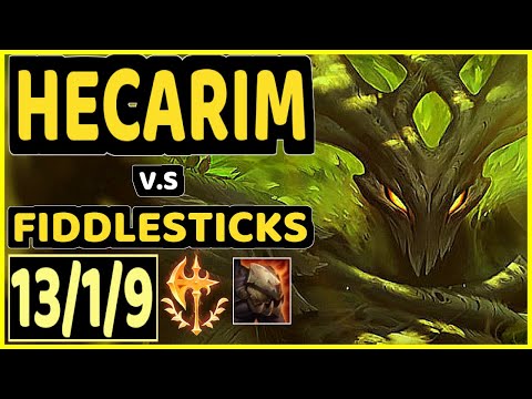 SELFMADE (HECARIM) vs FIDDLESTICKS - 13/1/9 KDA JUNGLE CHALLENGER GAMEPLAY - EUW
